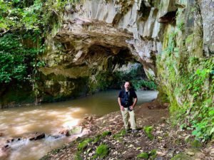 Andy Bezara leading a private photography tour in Costa Rica, professional photographer and founder of Physis Photo Tours in the field with clients